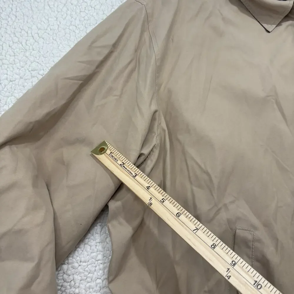Polo Ralph Lauren Jacket Mens 3XB Khaki Bi-Swing‎ Bomber Plaid Lined Harrington